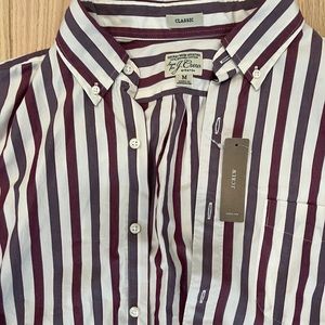J Crew stripped short sleeve button down